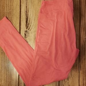 Lularoe tangerine leggings tall and curvy